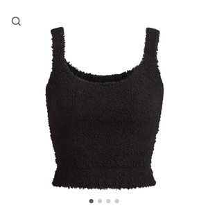 SKIMS Cozy Knit Tank Onyx sz XXS
